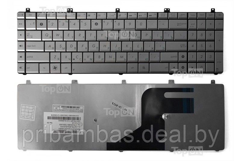 Клавиатура для ноутбука Asus N55, N55S, N75, N75S PN: 04GN5F1KRU00 RU Серебристый