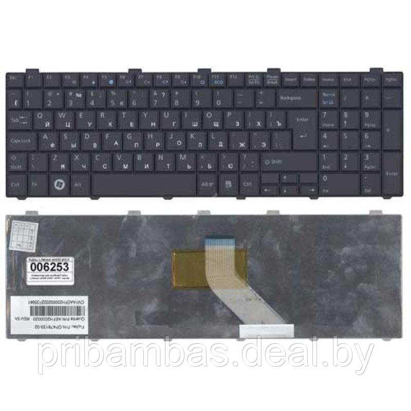Клавиатура для ноутбука Fujitsu-Siemens LifeBook A530, AH530, AH531, NH751 RU чёрная - фото 1 - id-p7101085