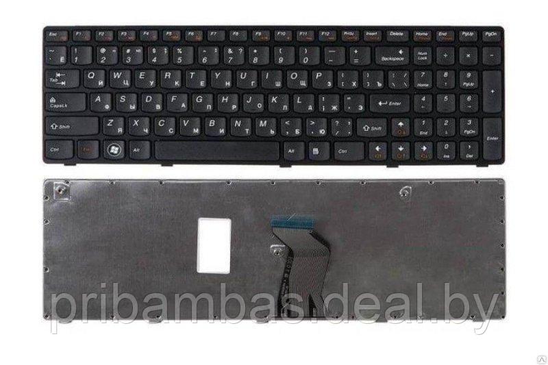 Клавиатура для ноутбука Lenovo IdeaPad G570, G575, G770, Z560, Z560A, Z565, Z565A RU чёрная. Совмест - фото 1 - id-p7101128