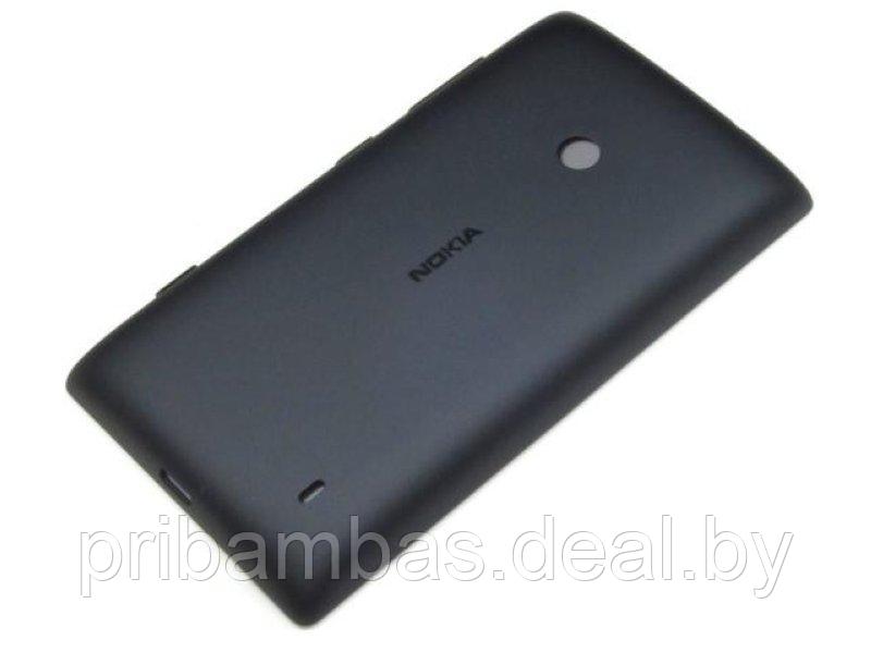 Задняя крышка для Nokia Lumia 520 черный - фото 1 - id-p7098587