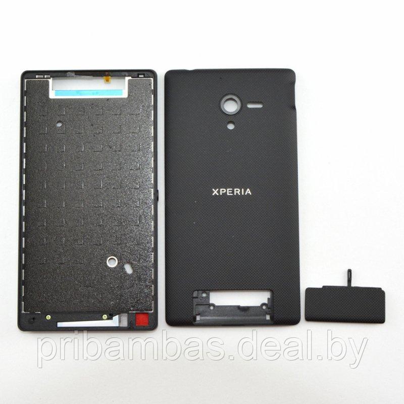 Задняя крышка для Sony L35 Xperia ZL C6502, C6503, C6506 черный - фото 1 - id-p7098609