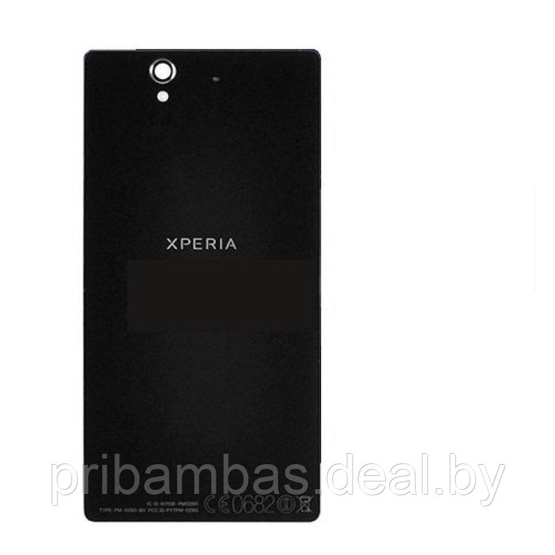 Задняя крышка для Sony Xperia Z L36h (LT36i, L36i, C6602, C6603, C6606) черный - фото 1 - id-p7098611