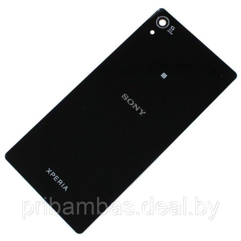 Задняя крышка для Sony Xperia Z1 L39h (L39, C6902, C6903, C6906) черный - фото 1 - id-p7098612