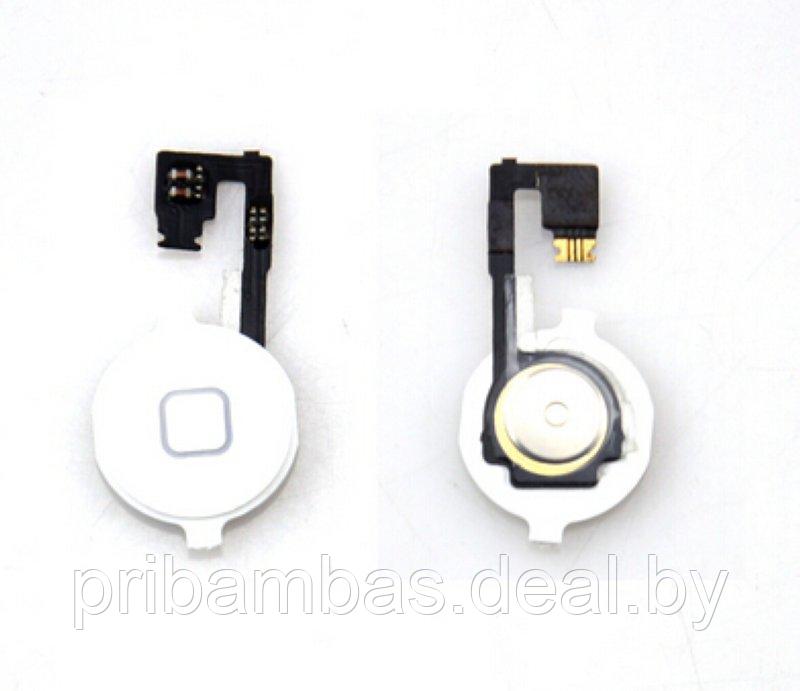 Джойстик (кнопка Home) для Apple iPhone 4G Белый - фото 1 - id-p14456292