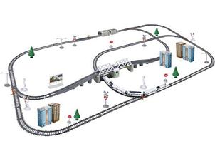 Железная дорога (скоростной поезд, разводной мост, длина 914 см) 2181