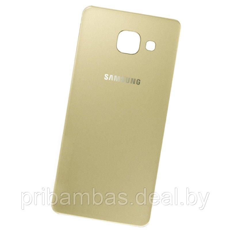Задняя крышка для Samsung A510 Galaxy A5 (2016) золотистая - фото 1 - id-p61630724