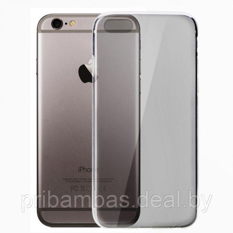 Силиконовый чехол для Apple iPhone 6, 6s (прозрачный, темный)