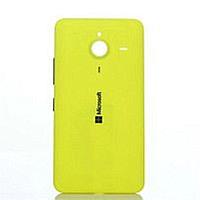 Задняя крышка для Nokia Lumia 535 с логотипом Microsoft желтая