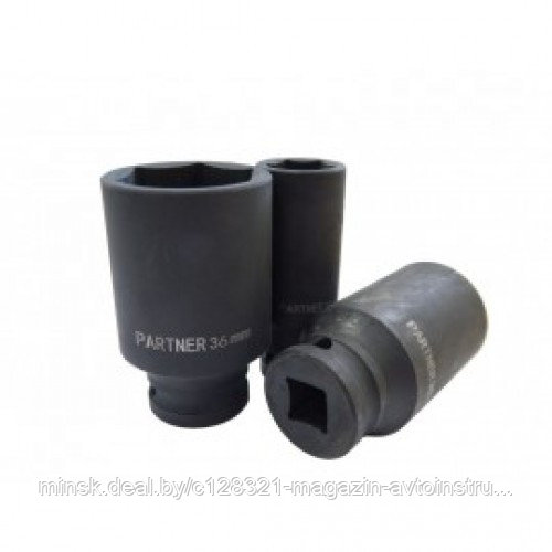 Головка ударная глубокая, 16мм (6гр) 1/2" Partner PA-4458516