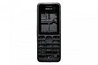 Корпус для Nokia 130 Dual Sim (RM-1035) 2014 черный совместимый, с клавиатурой