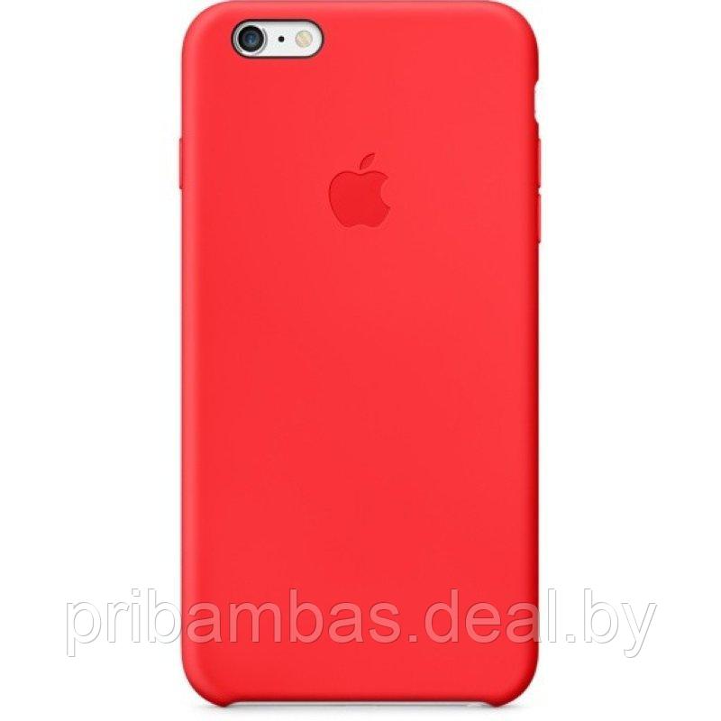 Чехол Silicone Case для Apple Iphone 6 Plus, 6S Plus красный - фото 1 - id-p84213435