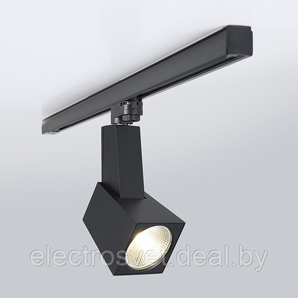 Трековый светодиодный светильник для трехфазного шинопровода Perfect Черный 38W 3300K - фото 2 - id-p105647784
