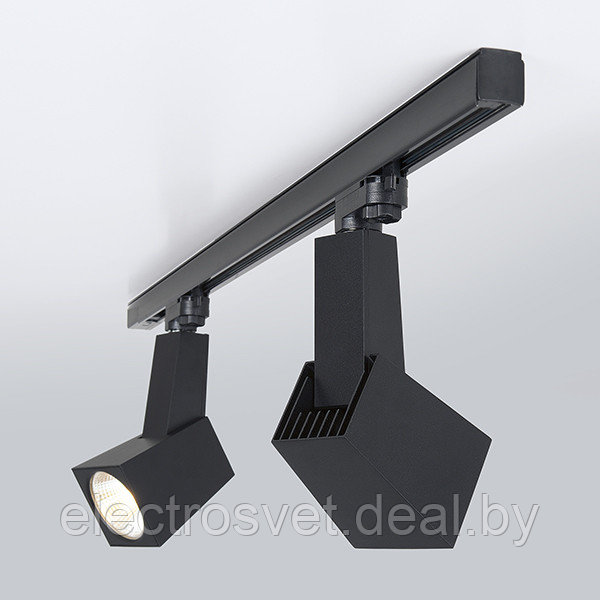 Трековый светодиодный светильник для трехфазного шинопровода Perfect Черный 38W 3300K - фото 4 - id-p105647784