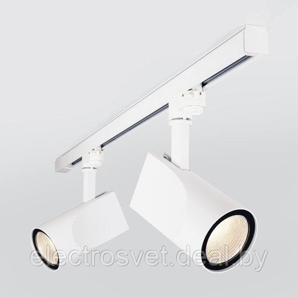 Трековый светодиодный светильник для трехфазного шинопровода Vista Белый 32W 3300K - фото 1 - id-p105647941