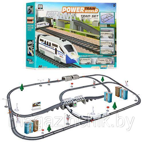 Железная дорога Power Train World на бат., со светом, 2181 - фото 1 - id-p105648668