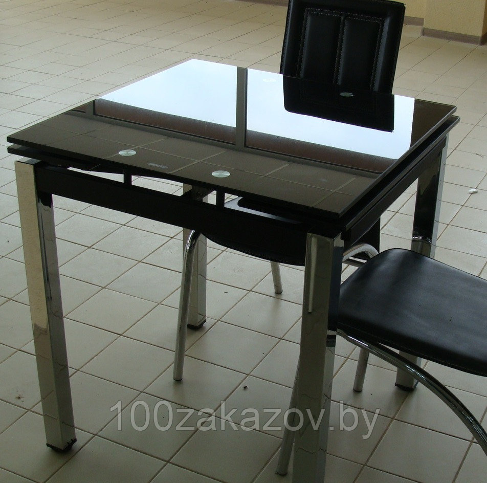 Стеклянный кухонный стол. Раздвижной стол трансформер DT 586-1 - фото 5 - id-p5794899