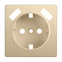 Накладка для розетки USB (шампань рифленый) WL10-USB-CP