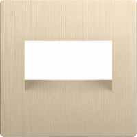 Накладка для двойной розетки Еthernet RJ-45 (шампань рифленый) WL10-RJ45+RJ45-CP