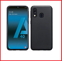 Чехол-накладка для Samsung Galaxy A40 (силикон) SM-A405 черный - уценка