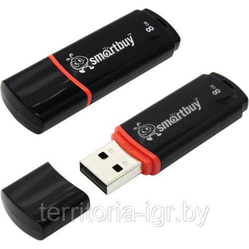 USB-накопитель 8Gb Crown series SB8GBCRW-K Черный Smartbuy - фото 2 - id-p105685530