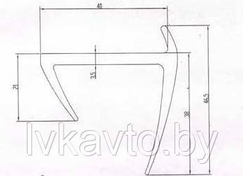 Профиль уплотнительный  (40 мм)