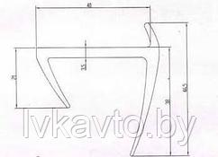 Профиль уплотнительный  (40 мм)