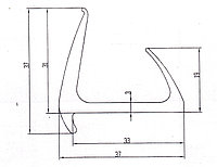 Профиль уплотнительный (33 мм)