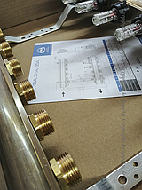 Коллектор распределительный с расходомерами KAN серия 75A 6 отводов, фото 2