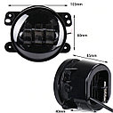 Светодиодные (LED) противотуманные фары 30W 10 см.  Х-RAY, Jeep Wrangler, Jeep Cherokee, фото 2