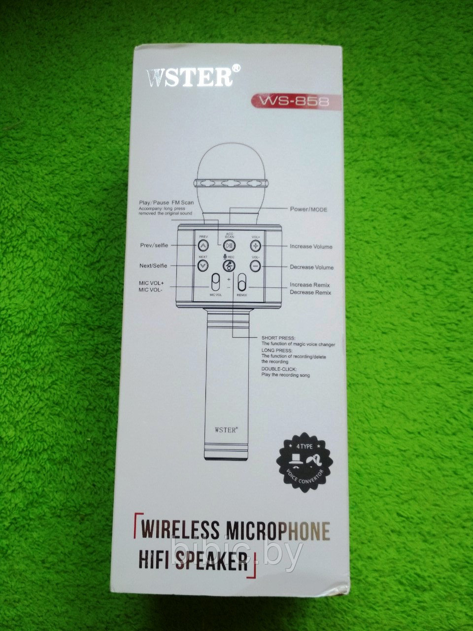 Караоке-микрофон WS-858 - Bluetooth - фото 8 - id-p105687214