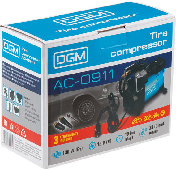 Автомобильный компрессор DGM AC-0911 - фото 6 - id-p105688399