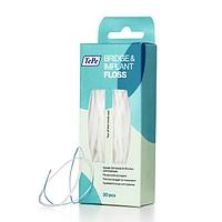 Зубная нить TePe Bridge and Implant Floss из вспененного полиэстера d 2,5 мм, 30 шт