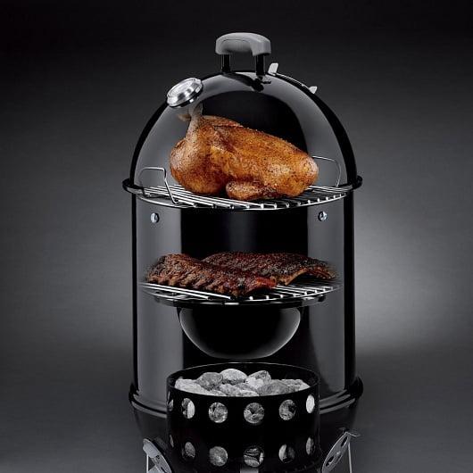 Коптильня Weber Smokey Mountain Cooker, 47 см, черный - фото 2 - id-p92833801