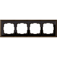 Рамка на 4 поста (бронза/черный) WL17-Frame-04