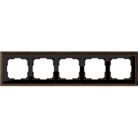 Рамка на 5 постов (бронза/черный) WL17-Frame-05