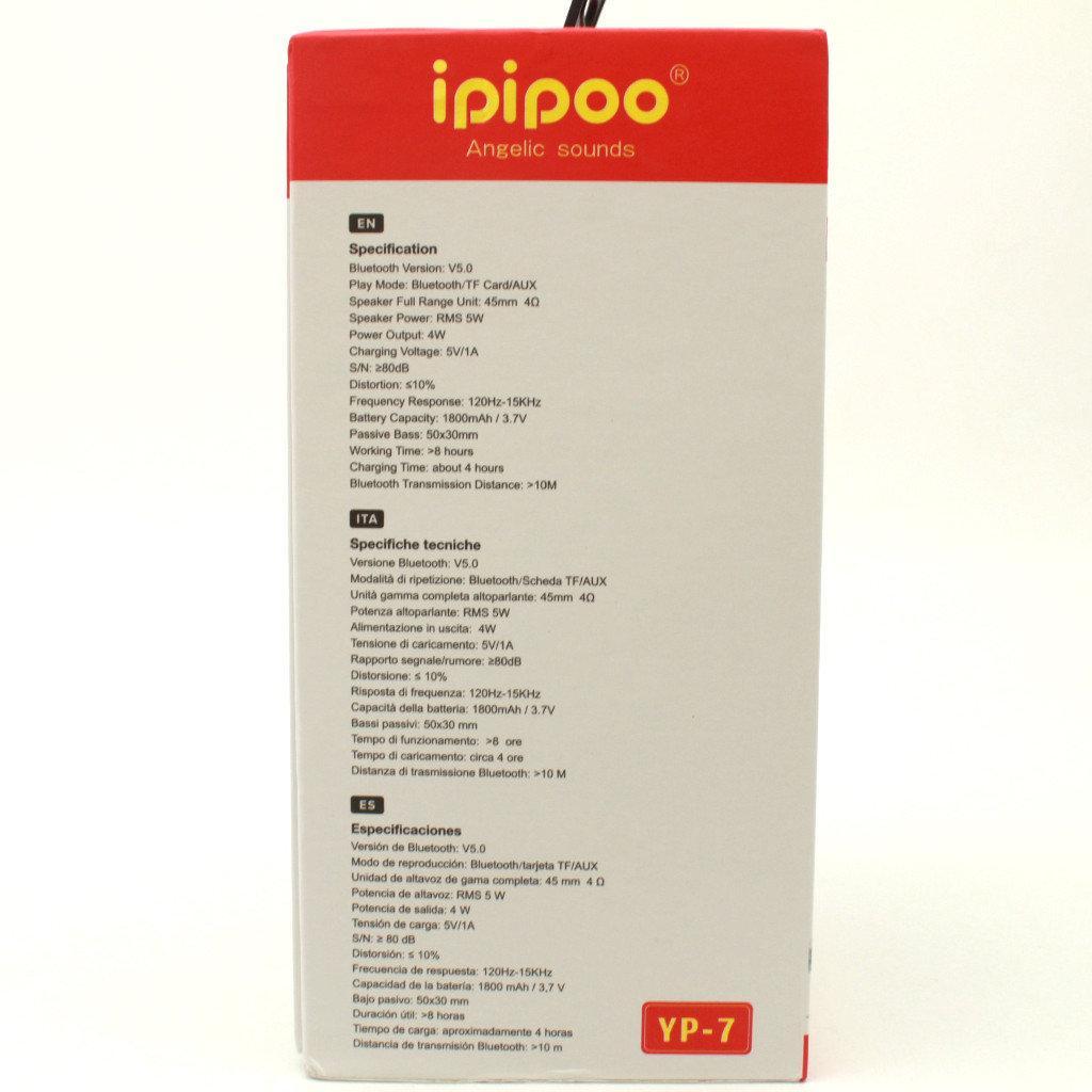 Портативная Bluetooth колонка Ipipoo YP-7 - фото 6 - id-p105761186