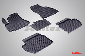 Коврики резиновые Citroen Berlingo / Peugeot Partner (2008-2018) / Ситроен Берлинго (SeiNtex)