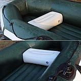 Сиденье надувное ПВХ для лодки (№1, серый)., фото 3