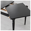 ИНГАТОРП Раздвижной стол, черный, 155/215x87 см, фото 6