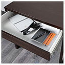 МИККЕ Письменный стол, чёрно-коричневый, 73x50 см, фото 3