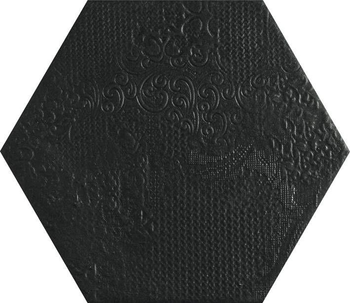 25*22 Gres Milano black hex