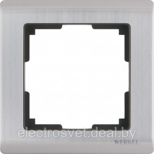 Рамка на 1 пост (глянцевый никель) WL02-Frame-01 - фото 1 - id-p105778886