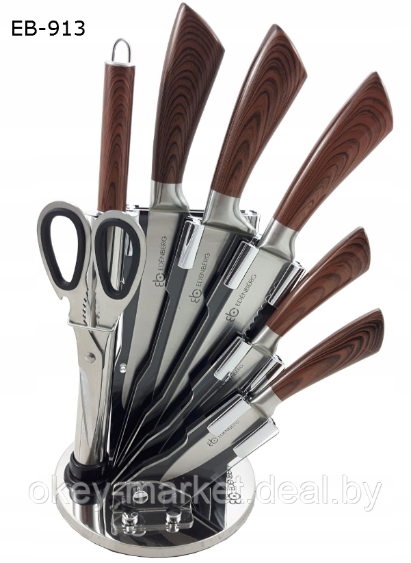 Набор стальных ножей Edenberg EB-913 - фото 4 - id-p80430609