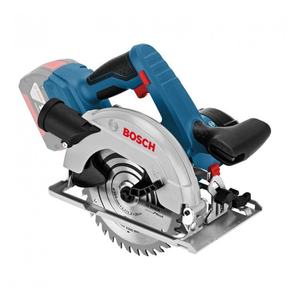 Аккум. циркулярная пила BOSCH GKS 18V-57 в кор. (18.0 В, БЕЗ АККУМУЛЯТОРА, 165х20 мм, до 57 мм)