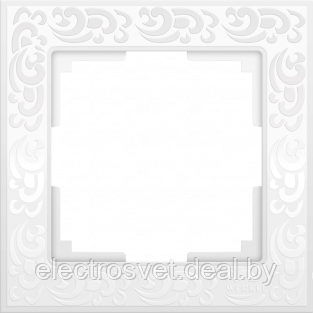 Рамка на 1 пост (белый) WL05-Frame-01-white - фото 1 - id-p105779313