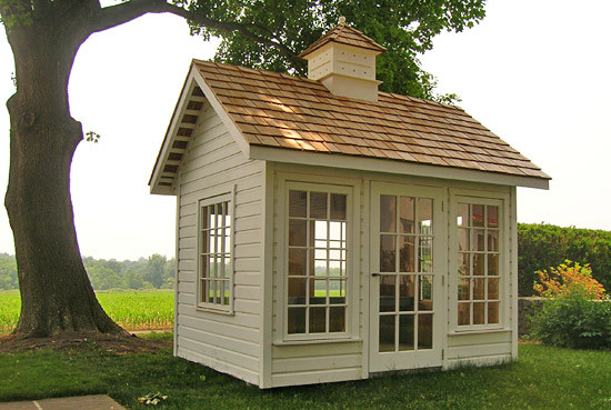 Домик садовый деревянный четырехугольный №2 - фото 1 - id-p105786582