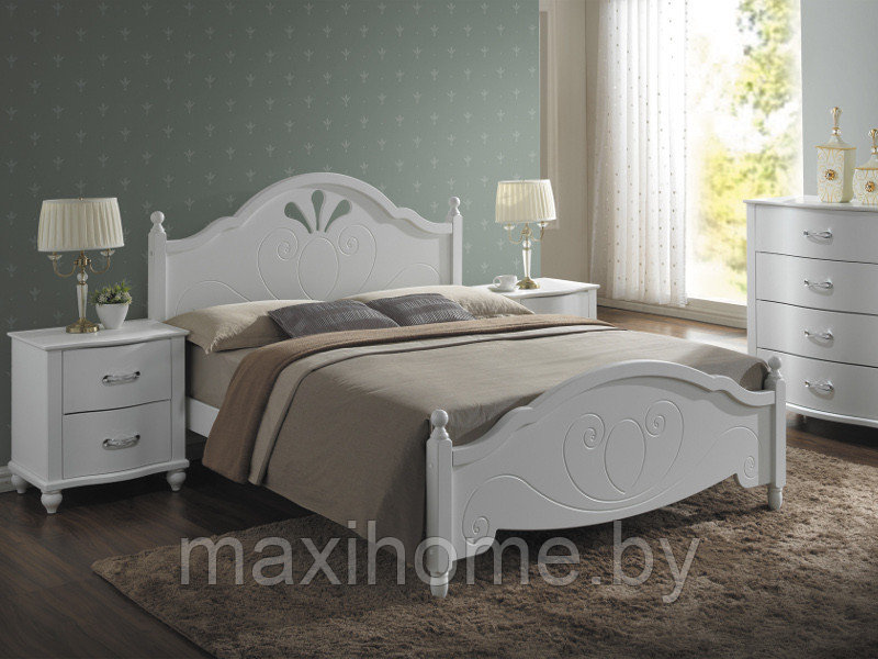 Кровать SIGNAL MALTA (белая) 160x200 - фото 1 - id-p105874768