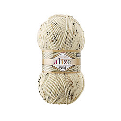 Пряжа Ализе Альпака Твид (Alize Alpaca Tweed) цвет 01 кремовый