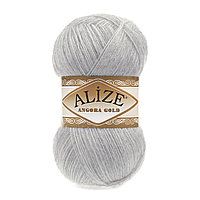 Пряжа Alize Angora Gold цвет 21 серый меланж