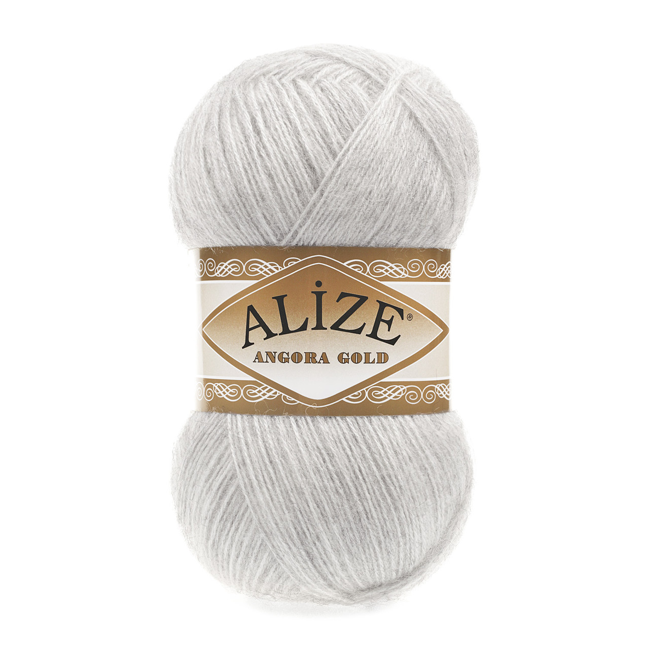 Пряжа Alize Angora Gold цвет 208 пепельный меланж